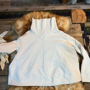 Lululemon Textured Turtle Neck Crop Top